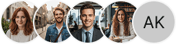 Multiple investor profile avatars on Cam Phuvinh trading review block